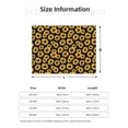 thumbnail image 5 of Yiaed Sunflower 6 Print Blanket Throw Blanket Soft Cozy Flannel Blanket for Home Bed Sofa Couch Chair-40"x30", 5 of 6