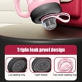 thumbnail image 4 of 32oz Water Bottle with Handle & Flip Straw, Portable Leakproof Plastic Bottle with 2-in-1 Lid & Tea Strainer, Gradient Color Design for Gym, Office, Outdoor & Daily Use, Gifts for Women & Men (Black), 4 of 6