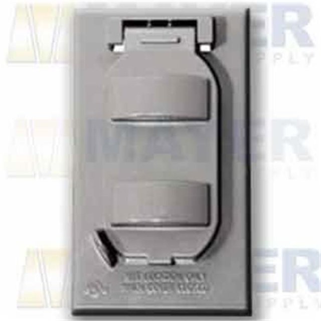 Teddico FCL62V Cover Duplex Outlet - Grey
