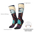 thumbnail image 4 of Xecao Cartoon Iceberg Bald Eagle Pattern Adult Stockings with Color-Block Design and 3D Print, Breathable Comfortable Hosiery for Daily Wear and Sports, 4 of 6