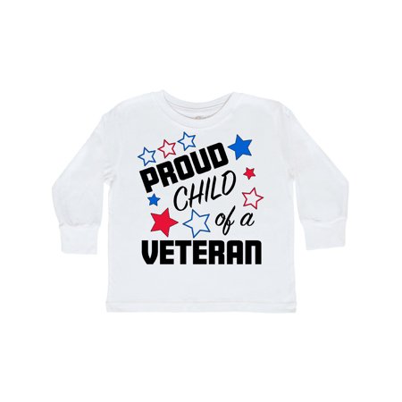 

Inktastic Proud Child of a Veteran- Veterans Day Gift Toddler Boy or Toddler Girl Long Sleeve T-Shirt