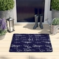 thumbnail image 2 of Math Equations Engineering Diagrams Navy Flannel Non Slip Door Rugs,Washable Door Mats Indoor,Decorative Door Mats,Dirt-Resistant and Absorbent Doormat for Entrance,Bedroom,Kitchen,Bathroom,23.5"x16", 2 of 5