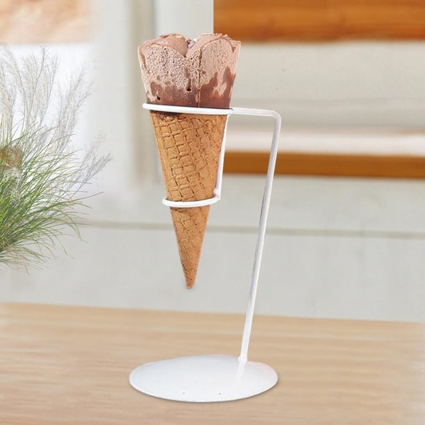 Soporte para cono, soporte para cono de helado, soporte de exhibición para cono de comida, soporte para palomitas de maíz para fiesta, cumpleaños, bod