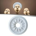 thumbnail image 4 of RichLink Home Round Pu Decorative Ceiling Fan Lamp Cover Ceiling Shape Decoration,26Cm, 4 of 5