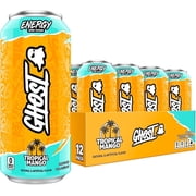 GHOST Zero Sugar Energy Drink, Tropical Mango, 16 oz Can, 12 Pk