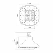 Atomi Bluetooth Speaker Showerhead, Matte Black, 1.8 GPM, AT1490B