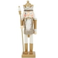 thumbnail image 1 of Wooden Nutcracker Figurine Wood Nutcracker Wedding Desktop Decor Garden Decor, 1 of 9