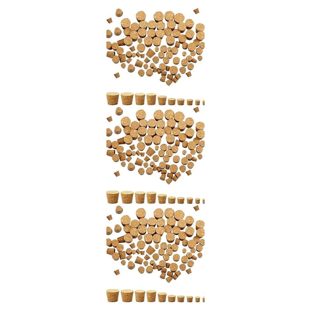 Bewildely 100Pcs Bottle Stoppers Champagne Beverage Making Corks Jars Plug Sealing Tools Multi-Sizes Saver Craft Plugs Bar Reusable Type1