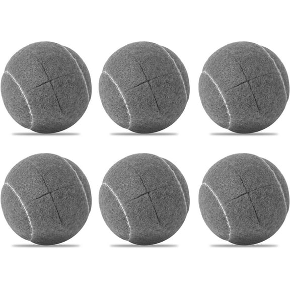 PreCut Walker Tennis Ball Glides 6PCS Walkers Legs Universal Precut Glide Balls | Heavy Duty Long Lasting Felt Pad Glide Coverings (Grey)