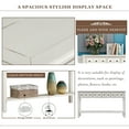 thumbnail image 5 of Buffet Cabinet Sideboard Console Table for Entryway, Kitchen Storage Cabinet with 4 Drawers, Bottom Shelf, Home Furniture Console Table, Upgrade Solid Wood Frame & Legs,60"x11"x34", Q15517, 5 of 12