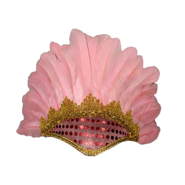 Tocado de Plumas Salvador Tocado Indio Rosa