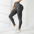 thumbnail image 6 of Jxximdong Leggings for Women Thick High Waist Yoga Pants With Pockets Workout Running Yoga Leggings For Women Gray L Yoga Pants, 6 of 9