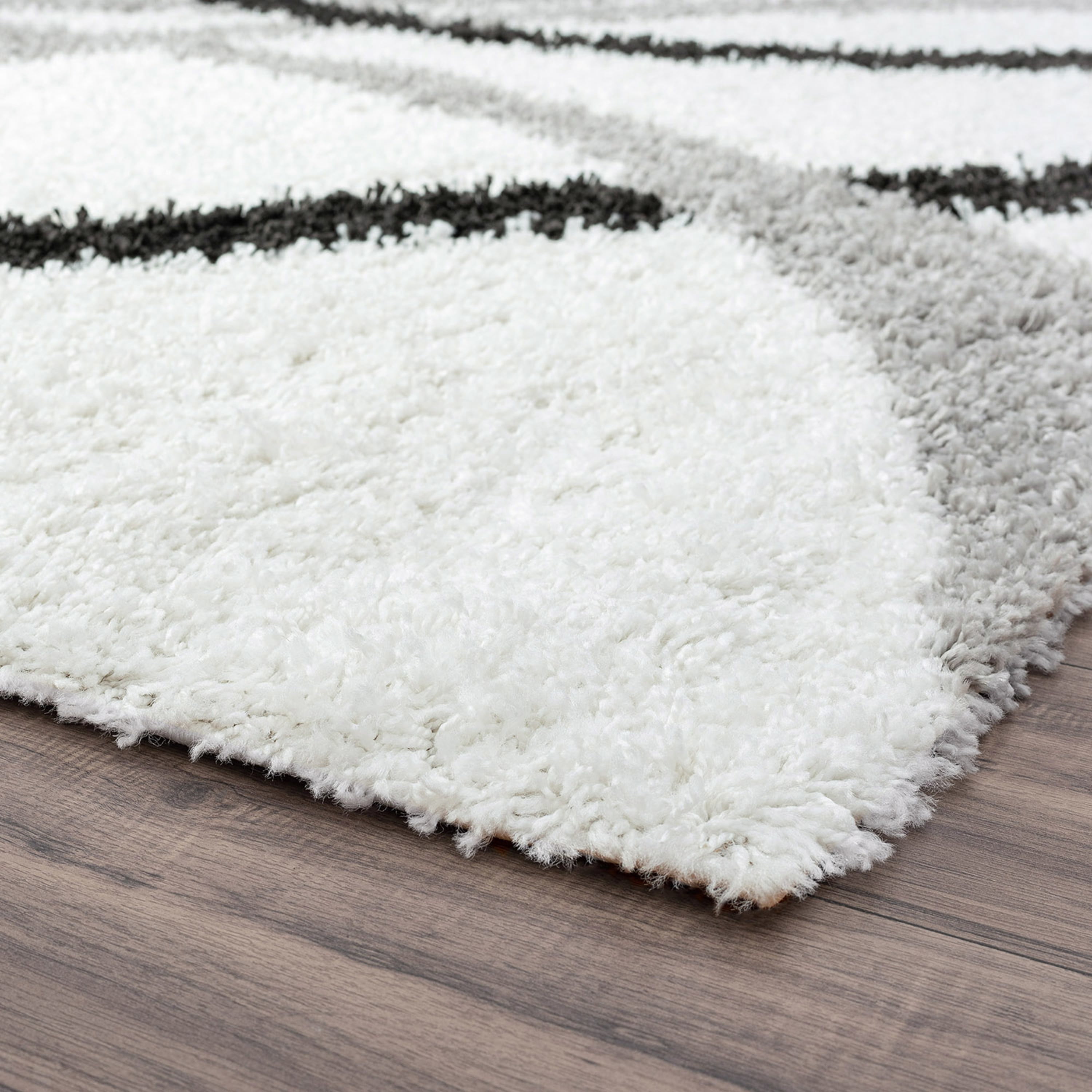 9x12 Modern White Large Area Rugs for Living Room | Bedroom Rug | Dining Room Rug | Indoor Entry or Entryway Rug | Kitchen Rug | Alfombras para Salas 8'10'' x 12'2''