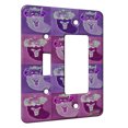 thumbnail image 1 of KuzmarK™ 2 Gang Single Toggle / Single Duplex Rocker Wall Plate - Corgi Christmas Stocking JOY Set Y Dog Electric Art by Denise Every, 1 of 1
