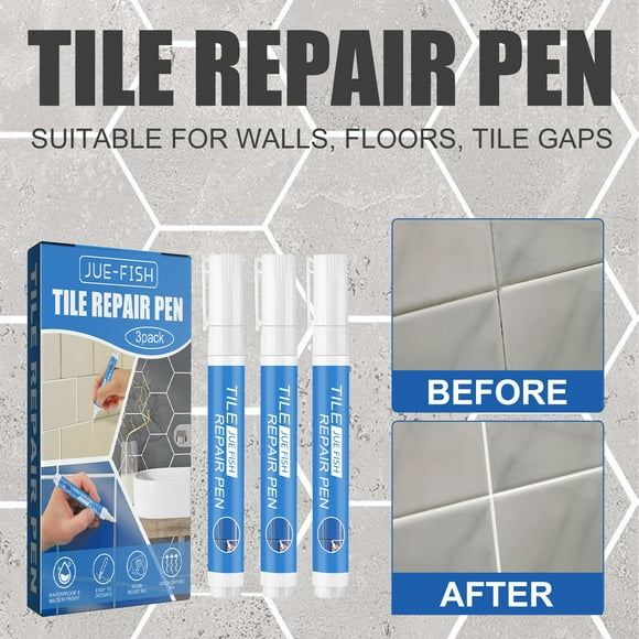 Tile Pen Beauty Sewing Pen Bathroom Beautification Tile And Floor Pen 5ML Sandpaper for Drywall