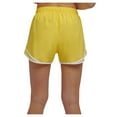 thumbnail image 2 of CALVIN KLEIN PERFORMANCE Womens Yellow Pocketed Drawstring Perforated Shorts S, 2 of 3