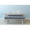 thumbnail image 2 of Leaf Bench Pad, Abstract Japanese Plum Blossoms Nature Garden Flora Theme, HR Foam Cushion with Decorative Fabric Cover, 45" x 15" x 2", Bluegrey Pale Pink Sage, by Ambesonne, 2 of 3