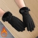 thumbnail image 3 of Guantes térmicos Zulema para mujer clima frío táctil Negro, 3 of 8
