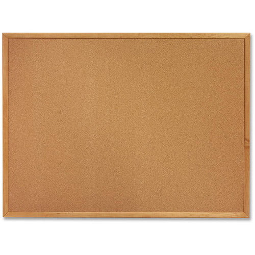 Quartet Corkboard 2' x 3' Cork Board Framed Bulletin Board Black Frame 