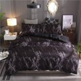 thumbnail image 1 of HAHDAXIA Super Soft Polyester Duvet Cover Set Rock Pattern Printed Pillowcase Bedding Set (Black, Single), 1 of 6