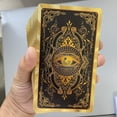 thumbnail image 3 of Cartas de baraja de Tarot de lámina dorada en español e inglés para principiantes, guía de 2 idiomas, 12x7cm, Toro Taro, 3 of 5