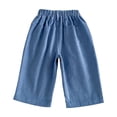 thumbnail image 4 of Angala Infant Boys Active Pants Wide Leg With Pockets Fall Casual Boys Baggy Pants Size 18-24 Months Blue, 4 of 7