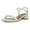 White, variant on XYD Women Square Open Toe Comfy Sandals Chunky Low Heels Ankle Strap Daily Summer Shoes Size 7 Black