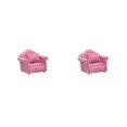 thumbnail image 4 of Tholdsy Sofá individual en miniatura - Sillón individual de aplicación amplia Buen regalo Sillón portátil de poliéster Individual Checker inspector 2piezas, 4 of 4