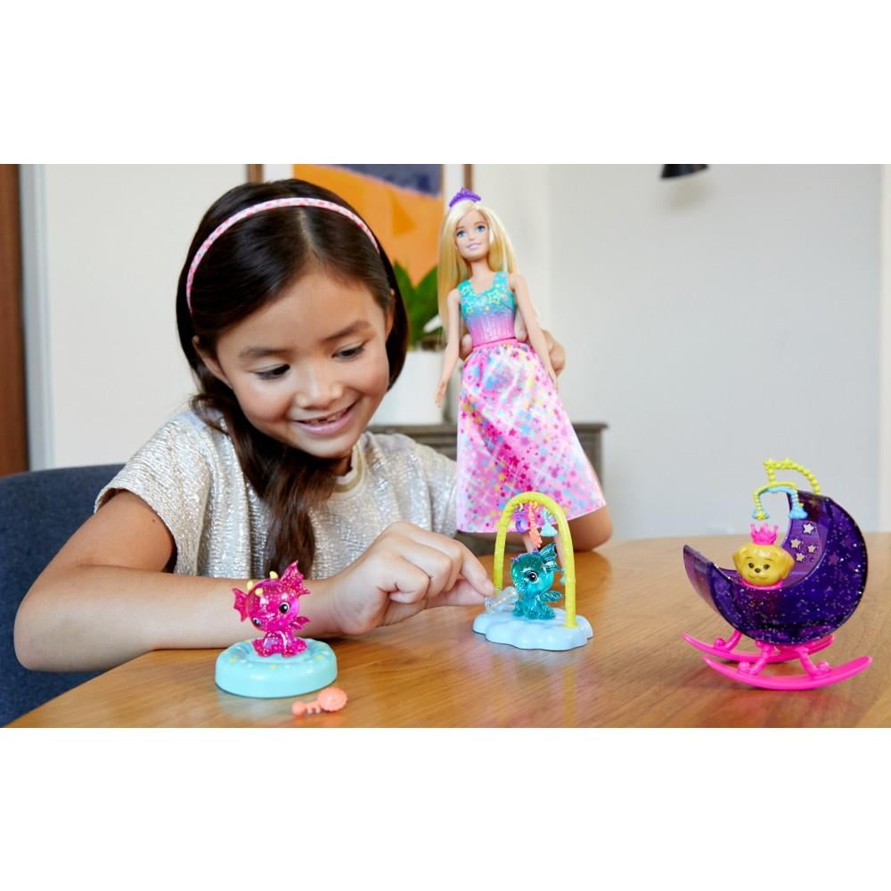 Barbie Dreamtopia Dragon Nursery Playset With Barbie Princess Doll And Accessories