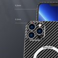thumbnail image 2 of Magnetic Compatible with iPhone 15 Pro Max Case, Compatible with Magsafe, Carbon Fiber Shockproof Slim Thin Cover, 2 of 5