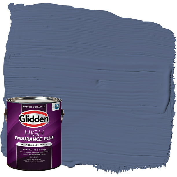 Glidden Hep Interior Paint And Primer Blueberry Hill Purple 1 Gallon Eggshell Com - Paint Color Blueberry Hill