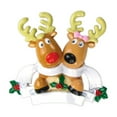 thumbnail image 5 of Ornaments by Elves Personalized Reindeer Couple Christmas Tree Ornaments 2024 Holiday Decor .25lbs, 5 of 10