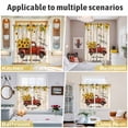 thumbnail image 5 of Sunflower Truck Kitchen Curtains Window Panels, Yellow Floral Summer Botanical Elegant Pastoral Insulated Window Treatment Curtain, Grommet Curtains for Bedroom/Living Room, 2 Piece 52"Wx45"L, 5 of 8