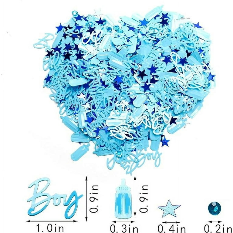 Baby Shower Confetti Baby Boy Shower Decorations Blue Baby Shower