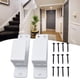 thumbnail image 3 of 2Pcs Door Barricade Brackets Door Latch Bolts Holder Heavy Duty Reinforcement Door Lock Metal Bar Bracket For Garages Warehouses, 3 of 10