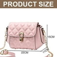thumbnail image 2 of Suitable for women to go to work for dating.Large-capacity shoulder bag PU crossbody bag - pink, 2 of 5