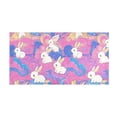 thumbnail image 2 of Haosy Colorful Cloud with Cute Bunnies Bathroom Rugs Non Slip Absorbent Soft Plush Quick Dry Bath Mat, 39"x20", 2 of 8