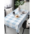 thumbnail image 6 of Blue Checkered Table Cloth, Blue White Buffalo Plaid Waterproof Tablecloth for Rectangle Tables, Reusable Washable Fabric Table Cover for Restaurant Kitchen Dining Tables 60"x120", 6 of 6