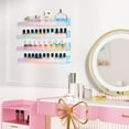 thumbnail image 5 of 15" Acrylic Floating Shelves Wall Mounted, Upsimples Iridescent Nail Polish Holder, Set of 4, 5 of 7