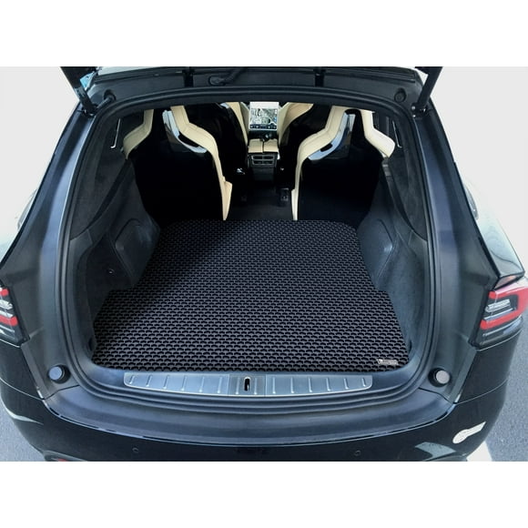 TOUGHPRO Cargo/Trunk Mats Accessories Compatible with Tesla Model X (6 or 7 Seater) All Weather Heavy Duty (Made in USA) Black Rubber 2017 2018 2019 2020 2021