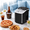 Black, variant on Roomisland Countertop Ice Maker, Portable Ice Machine with Handle, Basket & Scoop, 26Lbs/24H, 9 Bullet Ice Cubes in 6-8 Mins, Auto-Cleaning Silent Ice Maker for Home, Kitchen, RV Camping Outdoor