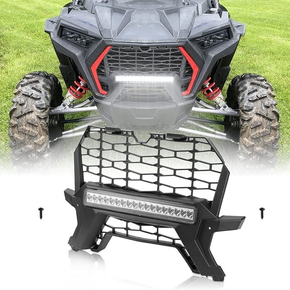 KEMIMOTO Front Mesh Grill Light Compatible with Polaris RZR XP 1000/ XP4/ Turbo 2019-2022