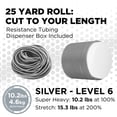 thumbnail image 2 of THERABAND Latex Resistance Tubing, Silver, Super Heavy Level 6, 25 ft Roll, Professional Grade for Upper and Lower Body Workouts, Cut-to-Length, Color-Coded Resistance Levels, 2 of 10