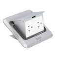 thumbnail image 1 of HLONK 250V 20A Electrical Outlet Embedded Pop Up Floor Power US Socket Cover Box Kit IP40 Protection, 1 of 7
