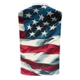 thumbnail image 2 of Camisas de Suéter para Hombre, Moda Casual sin Mangas, Cremallera de Impresión Turndown Tanque Deportivo, 2 of 5