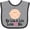 Heather and Black, variant on Inktastic My Lola and Lolo Love Me Girls Baby Bib