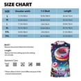 thumbnail image 6 of Uemuo Starry Sky Colorful Donut Pattern Men's Sleeveless T-Shirt,Muscle Athletic Tank Top, Moisture-wicking Quick-dry Breathable Classic Tee Top for Gym Run Outdoor Sports-Small, 6 of 8