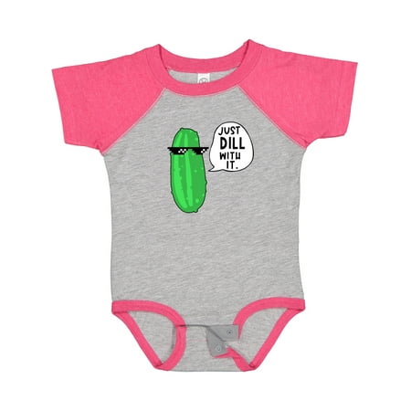 

Inktastic Just Dill with It Chill Dill Pickle in Sunglasses Gift Baby Boy or Baby Girl Bodysuit