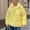 Yellow, variant on EGNMCR Womens Cropped Puffer Jackets Long Sleeve Stand Collar Coats Quilted Zipper Outerwear Fall Winter