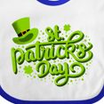 thumbnail image 4 of Inktastic St. Patrick's Day Hand Lettering with Green Top Hat Boys or Girls Baby Bib, 4 of 4